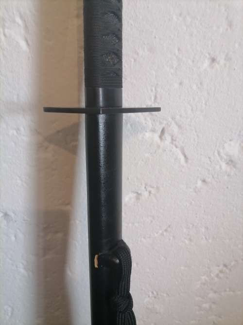 Katana Straight Blade/ Ninja Sword - Stealth black blade
