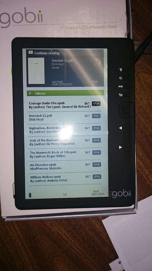 Gobii 7" Colour LCD eReader