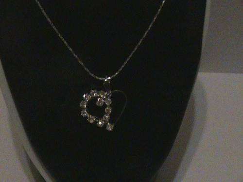 Silver heart necklace