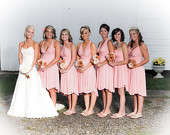 Infinity,Twist,Convertible Bridesmaids Wrap Dress. SHORT. Boob tubes & 2 Buckles + BRA CLIP FREE !!