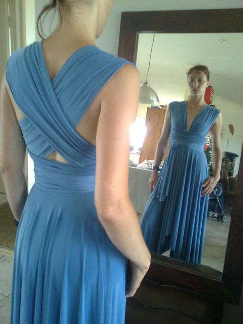 Formal Dresses An Infinity Twist Convertible Wrap Dress. LONG. Boob tube 2 Decorative buckles Bra clip FREE was sold for 585.00 on 1 May at 10 03 by Raquells in Plettenberg Bay ID 180913272