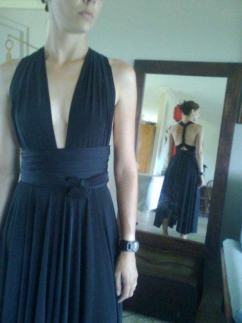 Ladies PERFECT Convertible Wrap Dress.  Long. Can be wraped in more than 10 different styles!!