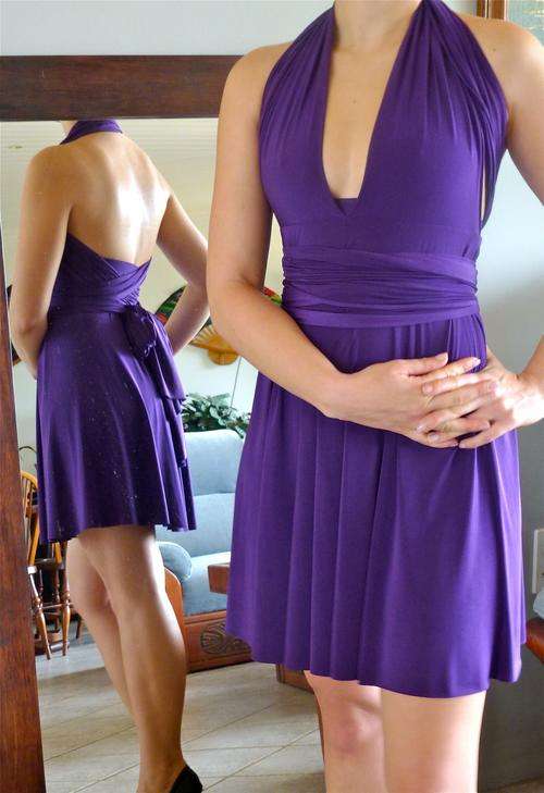 Ladies Infinity,Twist ,Convertible Wrap Dress.Short.Can be wraped in more than 10 different styles!!