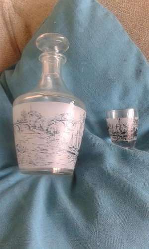 DECANTER FROM HOLLAND WITH GLASS