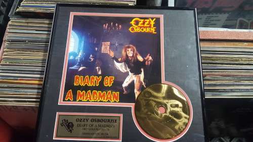 Ozzy Osbourne Diary Of A Madman - Framed 24KT Gold Plated CD - Limited edition