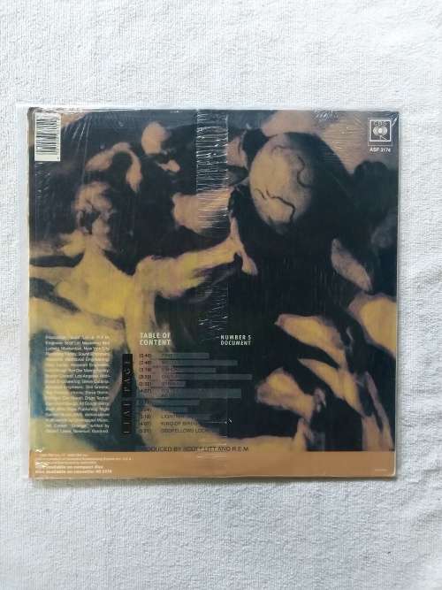R.E.M. - Document - SA - 1988 - Sleeve VG+ LP VG+