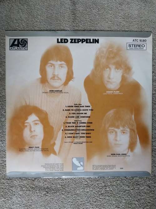 Led Zeppelin - SA - 1969 - Sleeve VG+ LP VG+