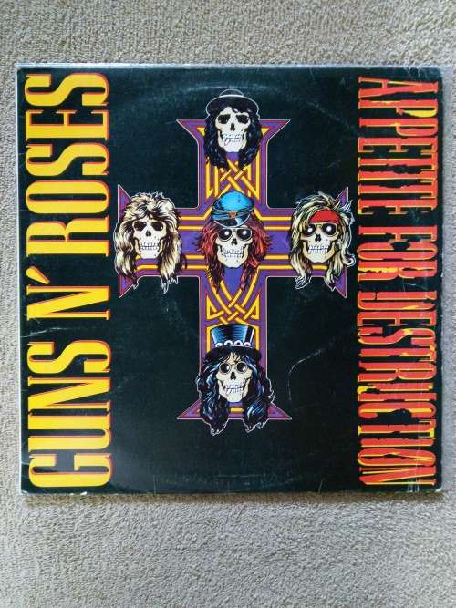 Guns And Roses - Appetite For Destruction - SA - 1987 - Sleeve VG LP VG+