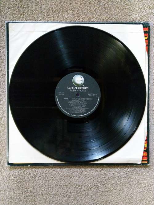 Guns And Roses - Appetite For Destruction - SA - 1987 - Sleeve VG LP VG+