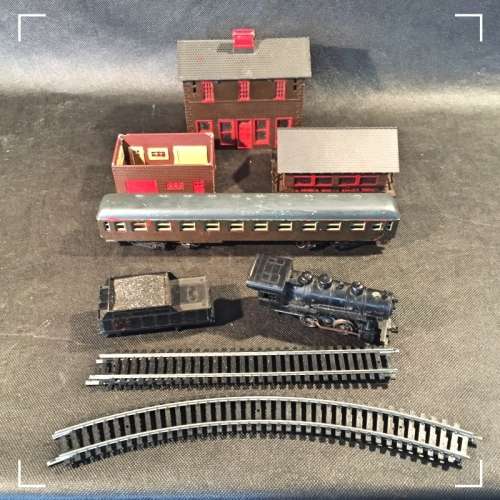 Lima Train Parts Combo including HO Scale Houses