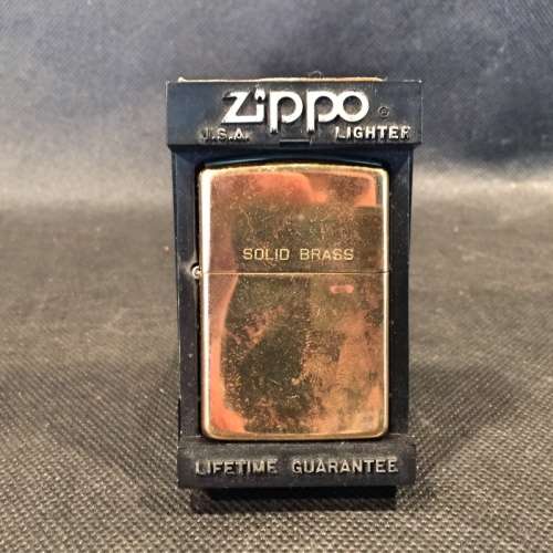 Original Zippo (Solid Brass, Original Case)