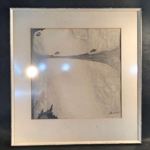 Original Framed Pencil Drawing - JJ Meeden 1965 (450 x450)