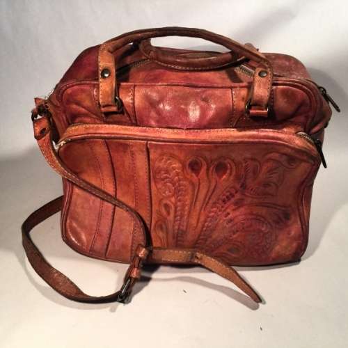 Hand Crafted "Force Ten, Tan - Cape Town" Leather Bag