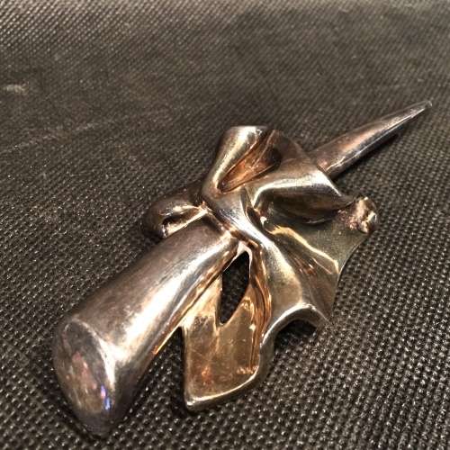 Large 925 Sterling Silver Brooch