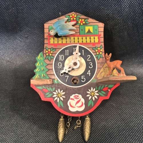Rare Miniature Cuckoo Clock (No Key, for restoration)