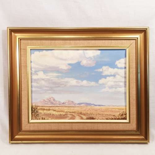 "Die Spitzkoppe - Das Matterhorn SWA" by Otto - Framed Oil on Board (400mm x 300mm)