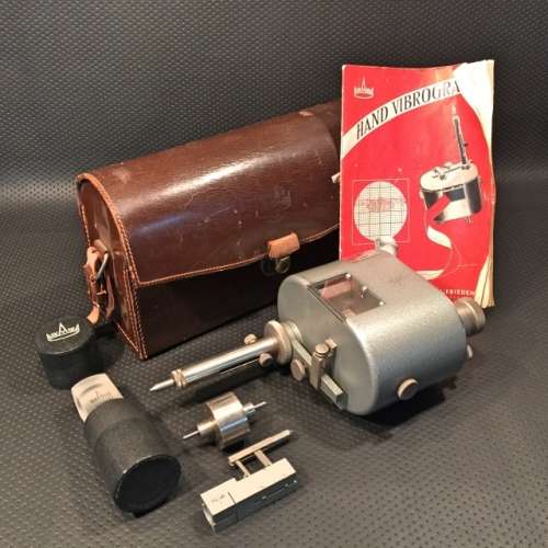 RARE!!! German Hand Vibrograph (Complete in Original Leather Bag)