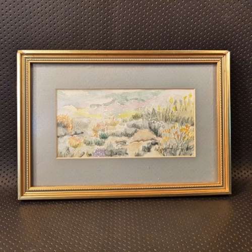 Framed Original Watercolor Landscape Signed by Artist (250mm x 180mm)