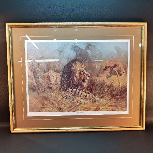 Framed, Signed Original Kobus Moller "Eternal Enemies" (700mm x 600mm)