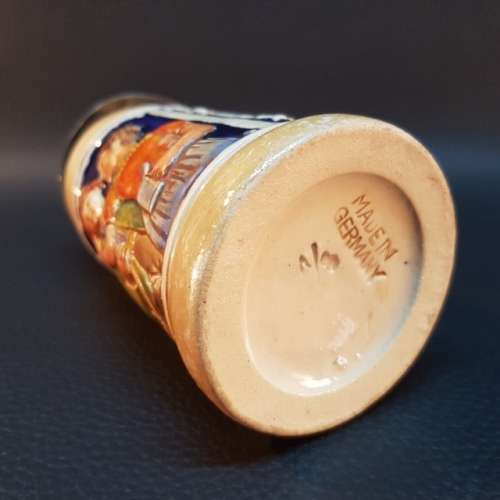 Vintage Porcelain German Beer Stein (150mm - Marked on Base)