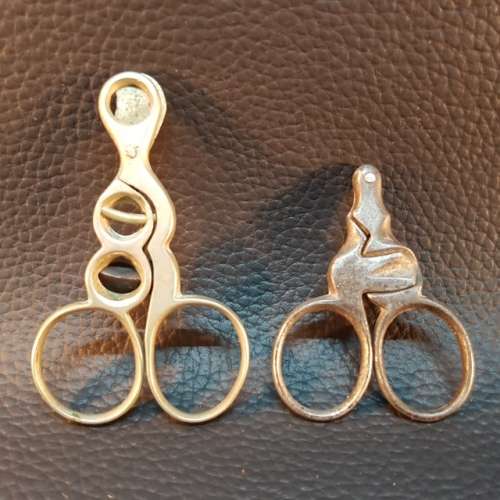 Rare Vintage Pair of Silver Plated Cigar Cutters!!!