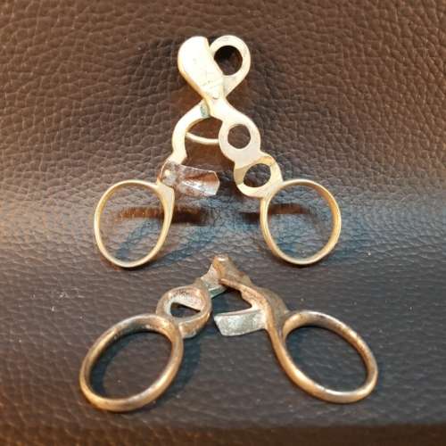 Rare Vintage Pair of Silver Plated Cigar Cutters!!!