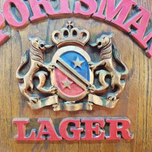 Sportsman Lager Embossed Bar Sign (370mm x 300mm)