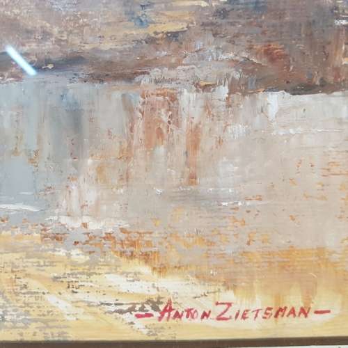 Anton Zietsman Framed Oil on Board (600mm x 500mm)