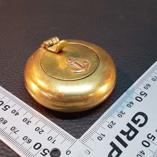 RARE Nautical Themed Brass Pocket Ashtray!!!