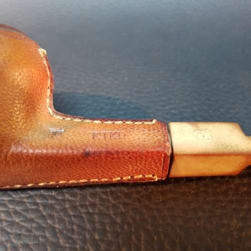 Handcrafted Vintage Leather Covered Smoking Pipe