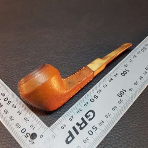 Handcrafted Vintage Leather Covered Smoking Pipe