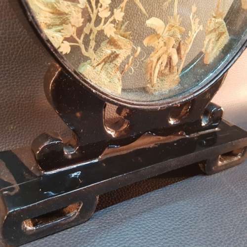 Highly Collectible Large Oriental Miniature Cork Scene!!!