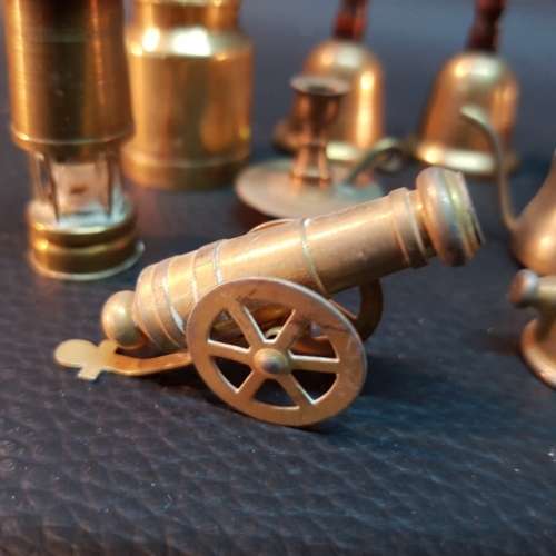 Collection of Handcrafted Copper and Brass Detail Miniatures