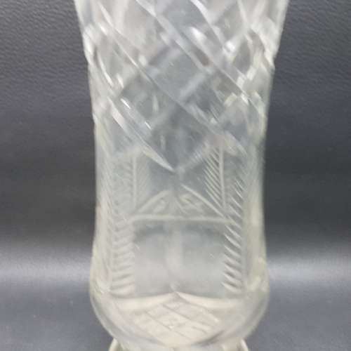 Vintage Cut Crystal Vase
