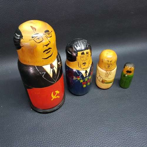 Rare Communist Leaders Nesting Doll!!!