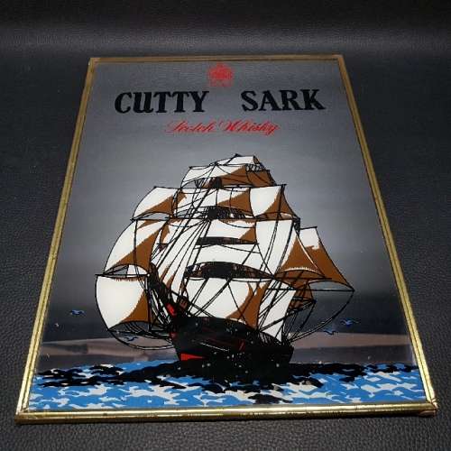 Original Framed Cutty Sark Scotch Whisky Bar Mirror!!!