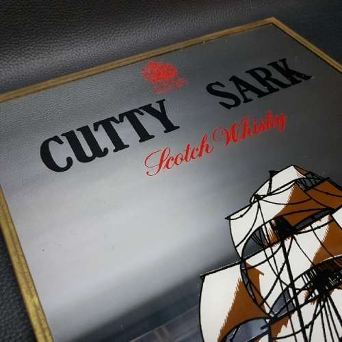 Original Framed Cutty Sark Scotch Whisky Bar Mirror!!!