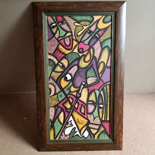 Large Original Framed Anieti Oil on Canvas (1200mm x 800mm)