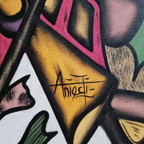 Large Original Framed Anieti Oil on Canvas (1200mm x 800mm)