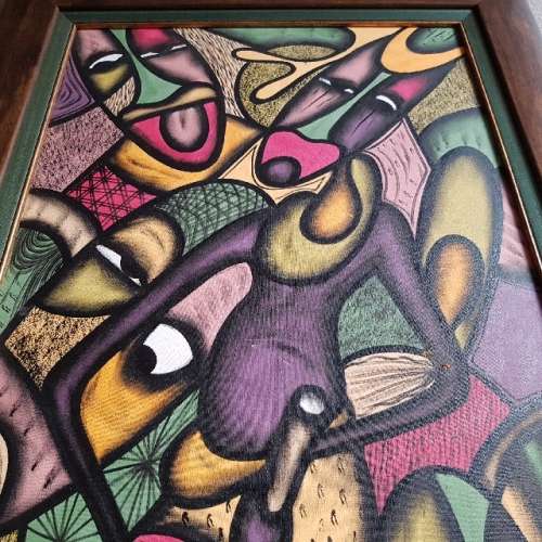 Large Original Framed Anieti Oil on Canvas (1200mm x 800mm)