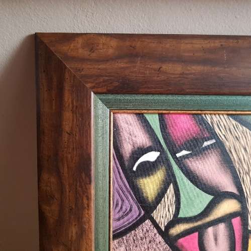 Large Original Framed Anieti Oil on Canvas (1200mm x 800mm)