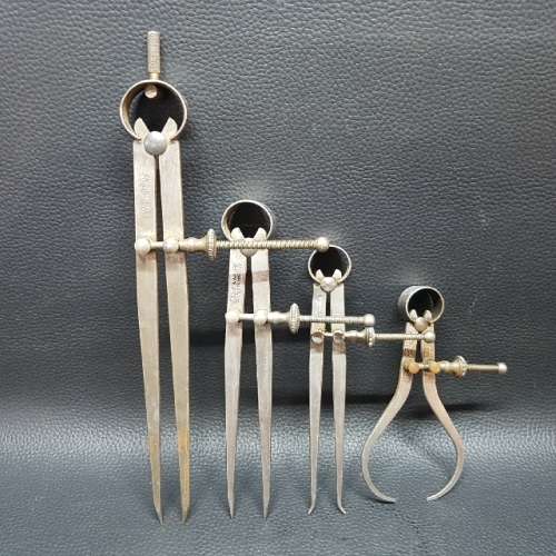 Original Vintage Moore & Wright Engineer Caliper Tool Collection