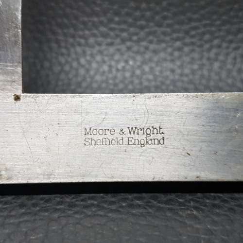 Original Vintage Moore & Wright Precision Ground Engineers Square