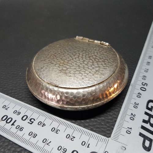 Rare English Hammered Metal Portable Ashtray!!!