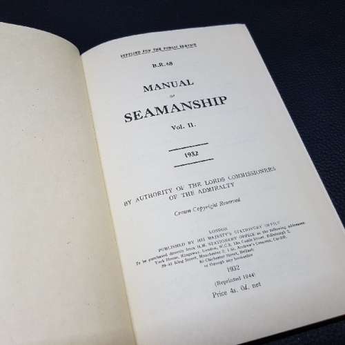 1932 Manual of Seamanship Vo lII