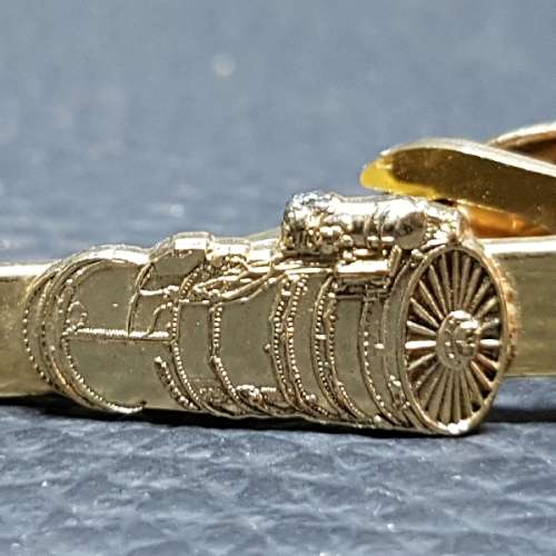 RARE Collectible Vintage Gold Plated JT8D Jet Engine Commemorative Tie Clip!!!