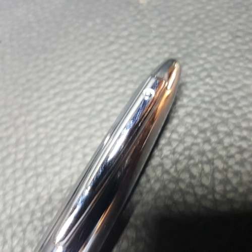 Two High Quality Chrome Metal Ballpoint Pens in Pouch