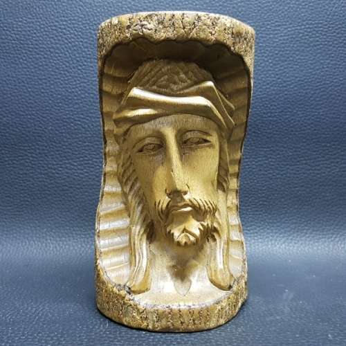 RARE!!! Handcrafted Sacred Heart Religious Icon In Wood!!!