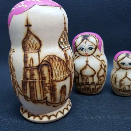 Detailed Hand Painted 5 Level Russian Nesting Doll!!!