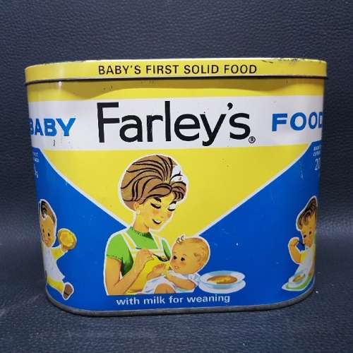 RARE 1960's Farley's Baby Food Tin!!!